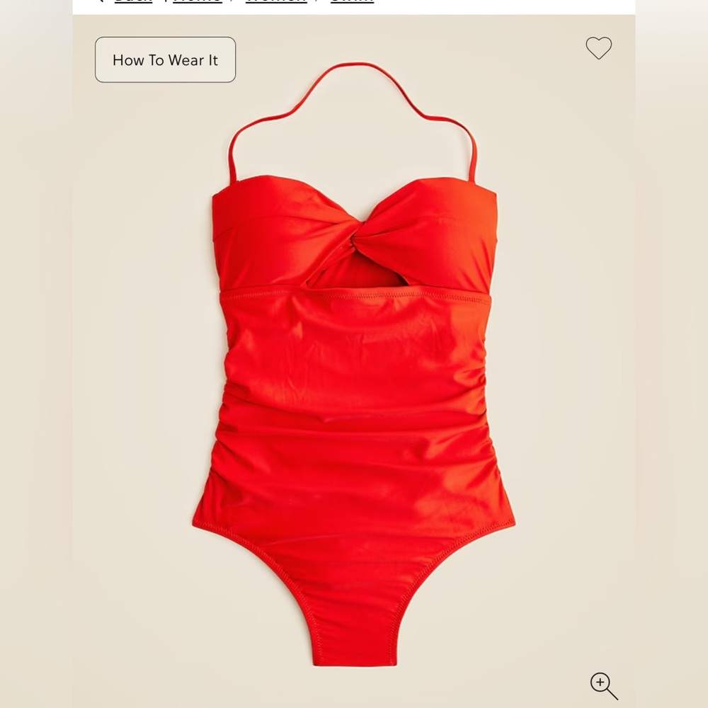 J Crew Gemma cut out one piece size 8 - never worn!